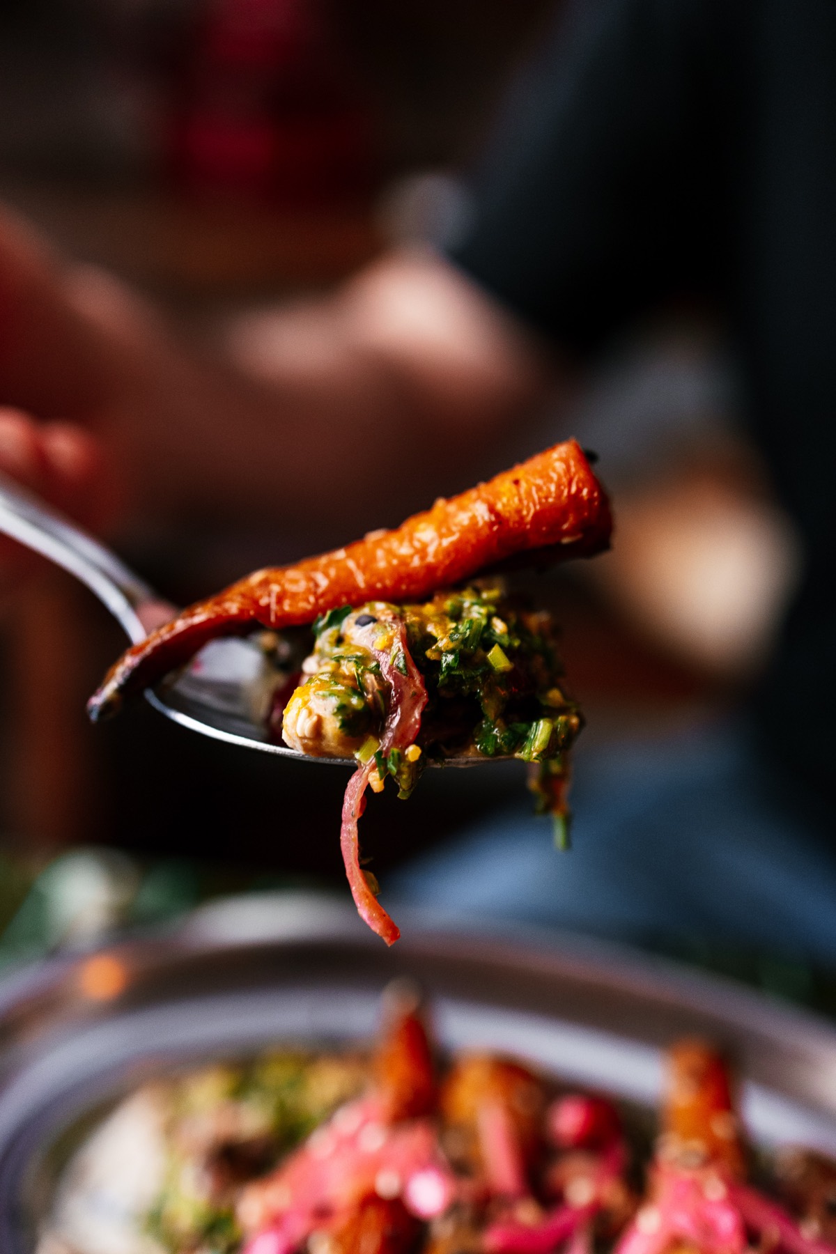 Zanahoria asada con chermoula